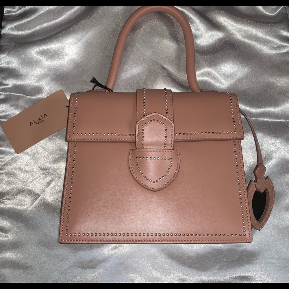 Alaïa Leonie Small Nude Bag
